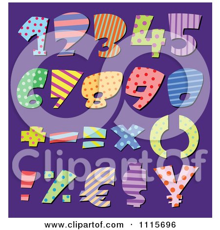 Colorful Math Symbols