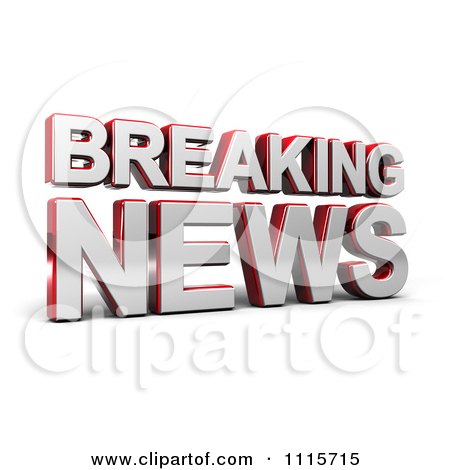 News Update on Clipart 3d Breaking News Television Text   Royalty Free Cgi