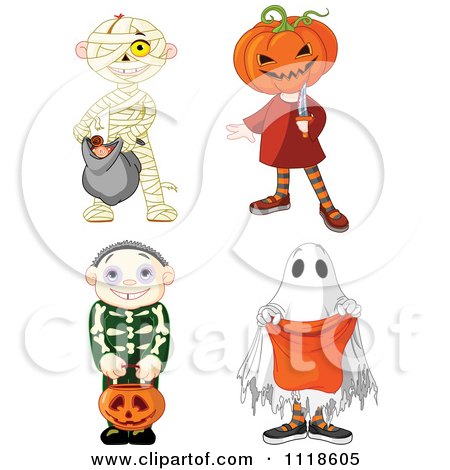 Free Vector Editing Software on Skeleton And Ghost Costumes   Royalty Free Vector Clipart By Pushkin