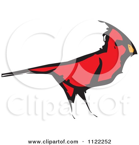 Cardinal Bird Flight on Of A Black And White Abstract Bird In Flight By Xunantunich  209787