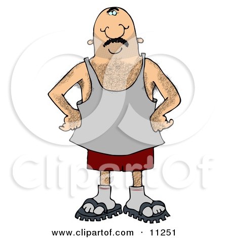 Middle Aged Man With Hairy Arms Chest Legs and Pits by Dennis Cox