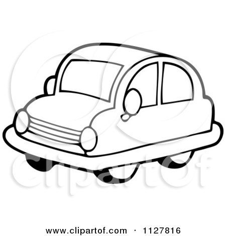 Vector Royalty on An Outlined Toy Car   Royalty Free Vector Clipart By Visekart  1127816