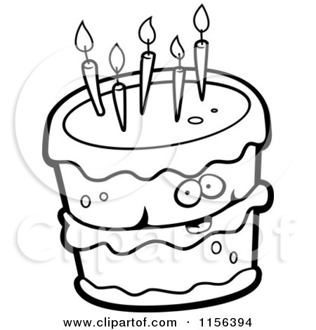 Clipart Gopher Making A Wish Over Candles On A Birthday ...