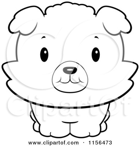 Puppy Coloring Sheets on Puppy Smiling Upwards   Vector Outlined Coloring Page By Cory Thoman
