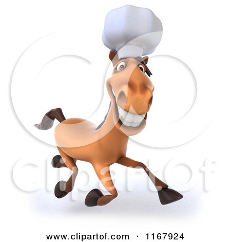 1167924-Clipart-Of-A-3d-Chef-Horse-Running-Royalty-Free-CGI-Illustration.jpg