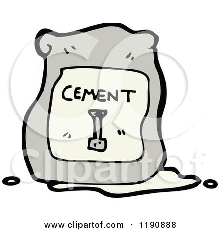 Royalty-Free (RF) Bag Of Cement Clipart, Illustrations, Vector Graphics #1