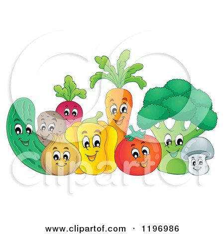 happy vegetables clipart - photo #45
