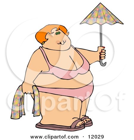 http://images.clipartof.com/small/12029-Fat-Woman-In-A-Bikini-On-The-Beach-Holding-A-Towel-And-Umbrella-Cartoon-Clipart.jpg