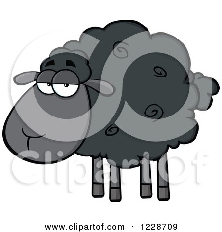 1228709-Clipart-Of-An-Annoyed-Black-Sheep-Royalty-Free-Vector-Illustration.jpg