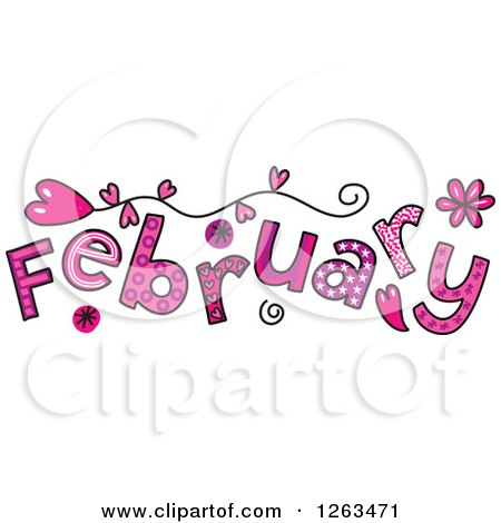 1263471-Clipart-Of-Colorful-Sketched-Month-Of-February-Valentines-Day-Love-Themed-Text-Royalty-Free-Vector-Illustration.jpg