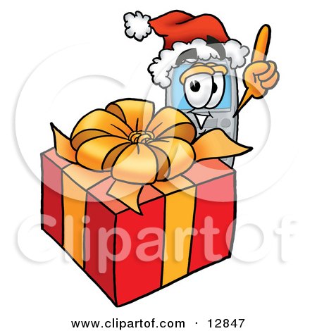 http://images.clipartof.com/small/12847-Clipart-Picture-Of-A-Wireless-Cellular-Telephone-Mascot-Cartoon-Character-Standing-By-A-Christmas-Present.jpg