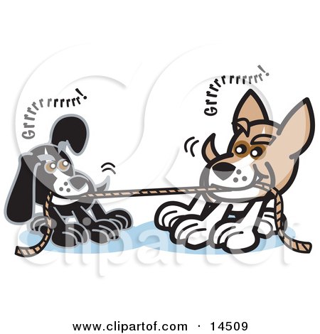 http://images.clipartof.com/small/14509-Two-Dogs-Growling-While-Playing-Tug-Of-War-With-A-Rope-Clipart-Illustration.jpg