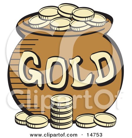 gold coins cartoon