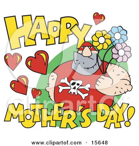 Picture Flower on Clipart Illustration Of A Digital Collage Of Valentine Mothers Day
