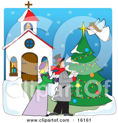 Christmas Carol on Christmas Church Bulletin Clip Art By Thomas