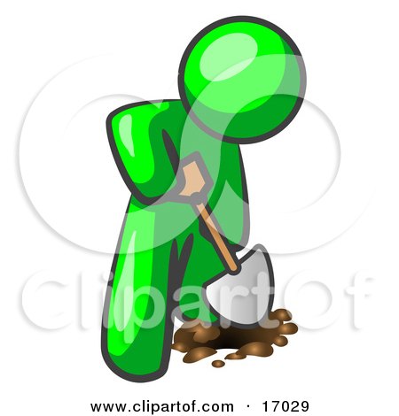 17029-Lime-Green-Man-Using-A-Shovel-To-Dig-A-Hole-For-A-Plant-In-A-Garden-Clipart-Illustration.jpg