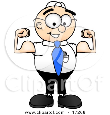 muscles man cartoon