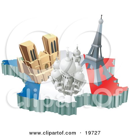 paris map with attractions. Tourist Attractions;