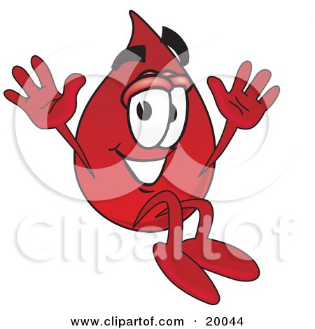 blood cartoon character