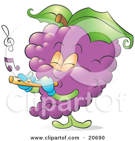 20690-Clipart-Illustration-Of-A-Musical-Bunch-Of-Purple-Grapes-Playing-A-Flute.jpg