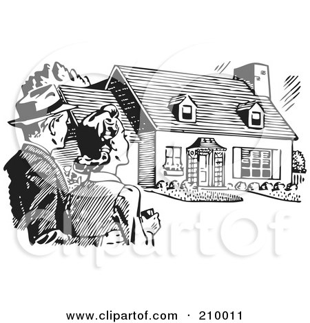house clipart black and white. Royalty-Free (RF) Clipart