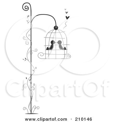 clip art bird cage. Royalty-free clipart picture