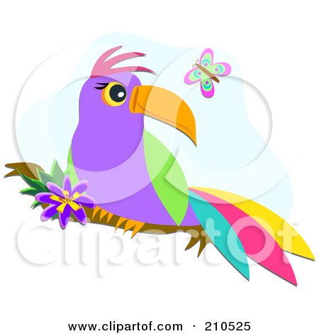 Cartoon Tropical Birds on Royalty Free  Rf  Clipart Of Tropical Birds  Illustrations  Vector