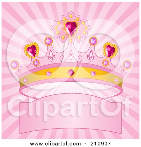 cartoon princess crown pictures. With A Princess Crown Over