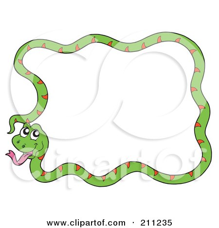 http://images.clipartof.com/small/211235-Royalty-Free-RF-Clipart-Illustration-Of-A-Happy-Green-Snake-Forming-A-Frame.jpg