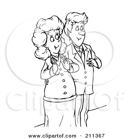 http://images.clipartof.com/small/211367-Royalty-Free-RF-Clipart-Illustration-Of-A-Coloring-Page-Outline-Of-A-Happy-Couple-The-Woman-Pregnant.jpg