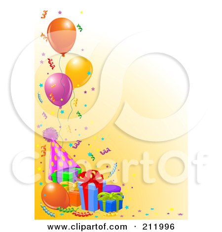 Free Vector Borders on Royalty Free  Rf  Birthday Background Clipart  Illustrations  Vector