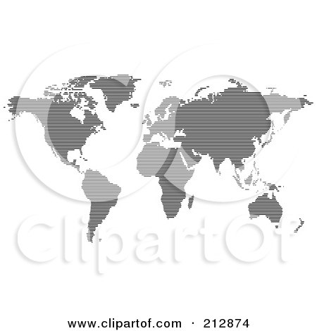 world map black and white png.  black world atlas formed of black lines, on a white background. The PNG 
