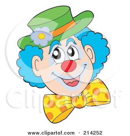 clown faces makeup. Happy Clown Face. by visekart