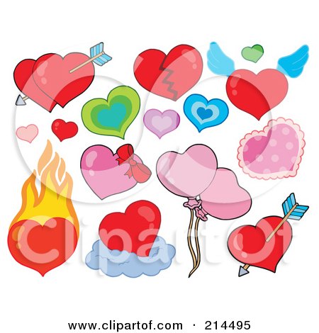 Free Images Of Love Hearts. Collage Of Love Hearts - 1