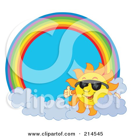 clip art sun with sunglasses. Royalty-free clipart picture