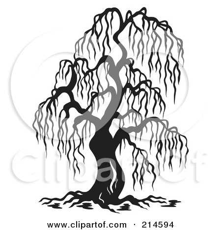 clip art tree black and white. Royalty-free clipart picture