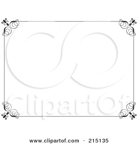 Free on Royalty Free  Rf  Clipart Illustration Of A Black And White Ornate