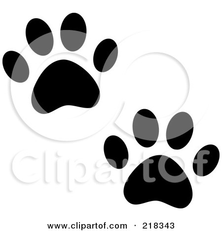 Cat Footprint Clipart