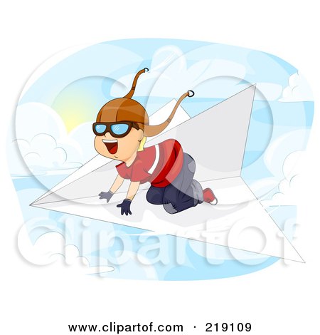 Cartoon Kid Flying