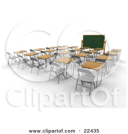Empty school desk