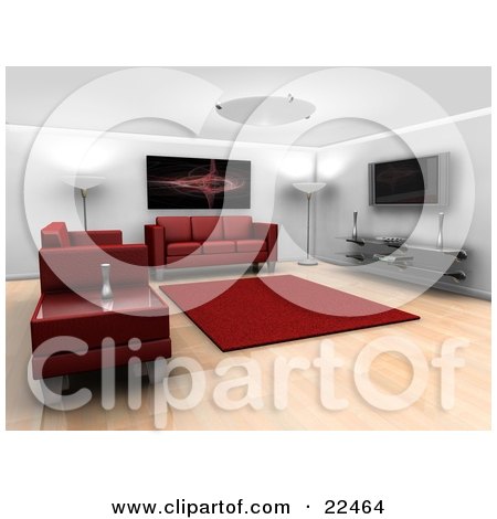 Modern Interior Design  Living Room on Clipart Illustration Of A Modern Living Room Interior With Ceiling