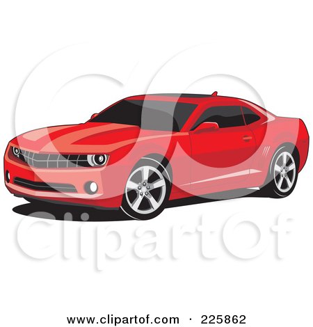  Cars on Of A Red Camaro Car With Black Tinted Windows By David Rey  225862