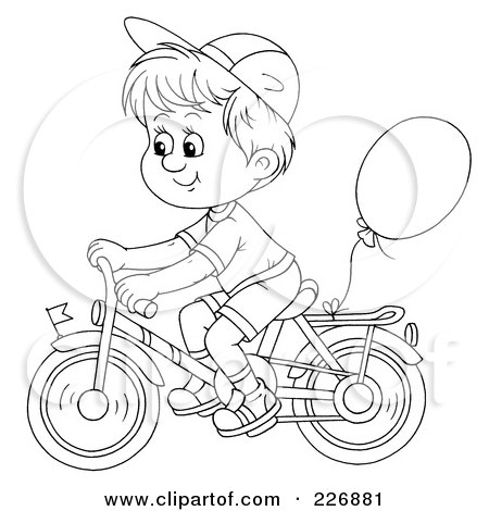  Coloring on Free  Rf  Clipart Illustration Of A Coloring Page Outline Of A Boy