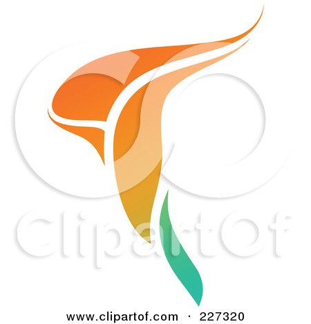 Free Online Logo Design on Rf  Clipart Illustration Of An Orange Flower Logo Icon   1 By Elena