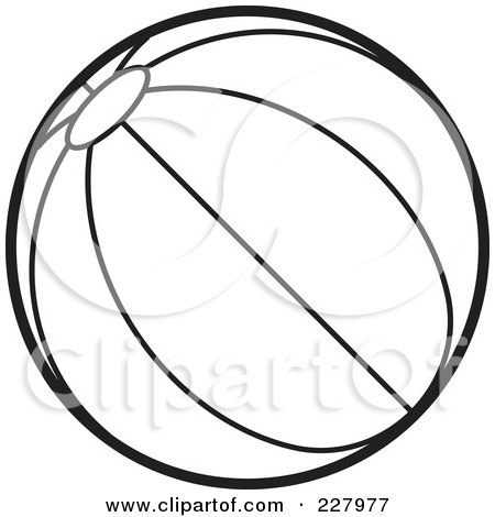 Beach Coloring Pages on Of A Coloring Page Outline Of A Beach Ball With Stripes By Lal Perera