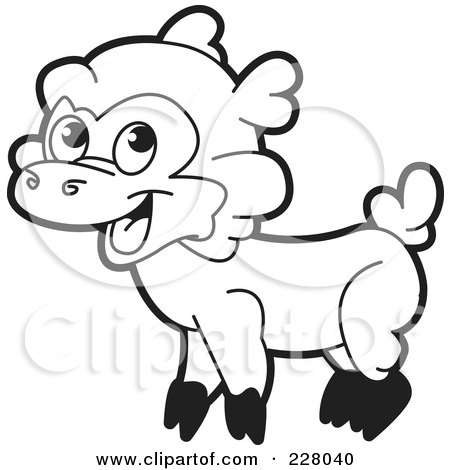 Coloring Pages Lamb. of a Coloring Page Outline