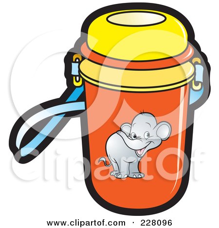 pictures of water bottles. Water Bottle With An Elephant