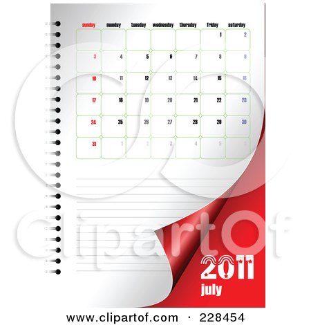 july 2011 calendar. Turning July 2011 Calendar And