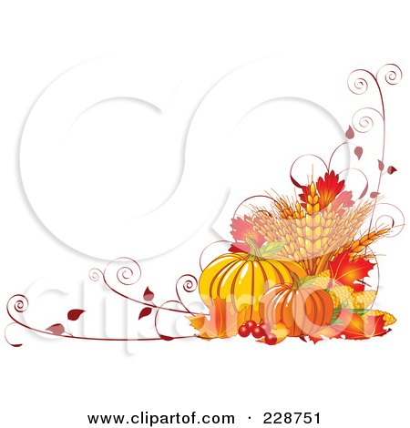 Free Christian Vector  on Fall Harvest Background Of Wheat Pumpkins Vines And Autumn L    By