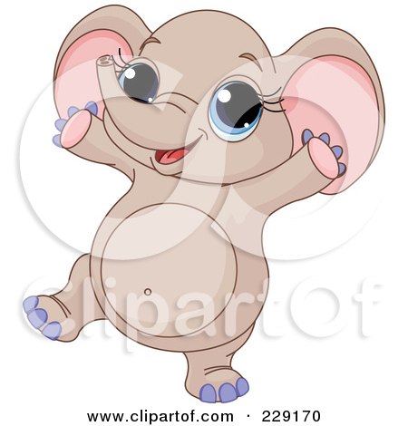 Royalty Free Images on Royalty Free Clipart Illustration Brown Elephant Mom And